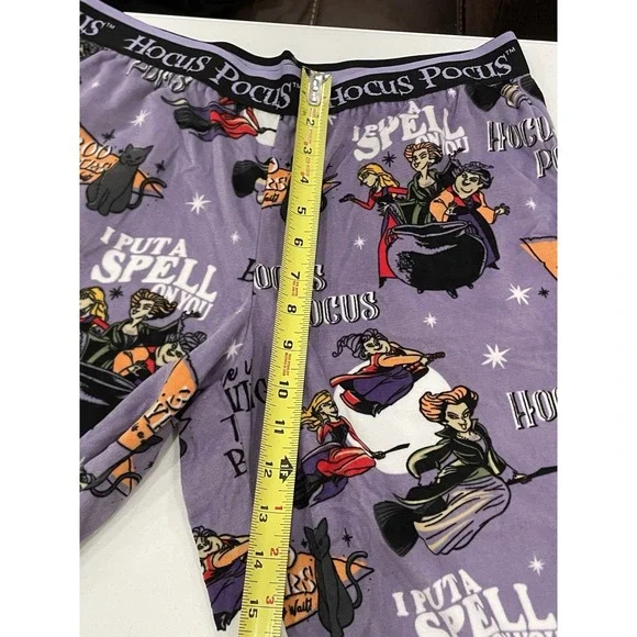 Disney‎ Hocus Pocus Halloween Pajama Pants Women's Medium 8-10 Sanderson Sisters - Picture 6 of 7